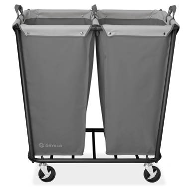 Dryser Metal Free Standing Laundry Cart with Wheels Wayfair